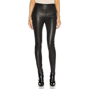 Helmut Lang Black Lambskin Leather Legging Skinny Pants Size 0 NEW TAGS
